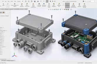 design robot enclosures, sensor housings, electronics cases and 3d printable cad