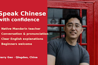 teach you conversational mandarin chinese as a native speaker