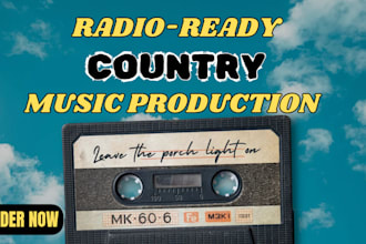 professionally produce a radio ready country song