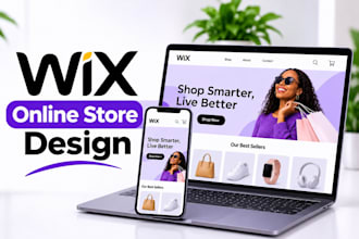 design a wix ecommerce store or online shop