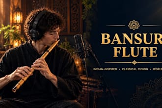 create beautiful bansuri flute melodies for indian and world music