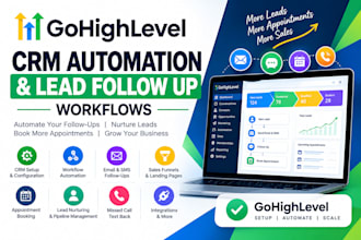 set up gohighlevel CRM automation and lead follow up workflows