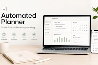 create an automated planner for google sheets or notion