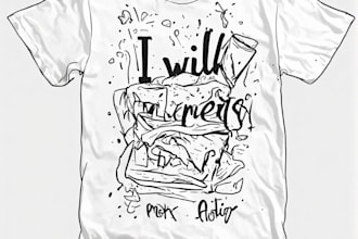 minimalist typography t shirt design