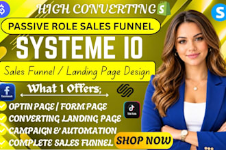 build systeme io, sales funnel, systeme landing page, systeme io sales funnel,