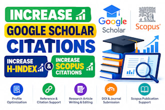increase google scholar citations scopus citations and write research article
