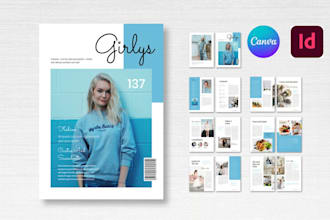 design digital pdf catalog indesign magazine layout brochure lookbook newsletter