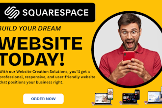 design your squarespace shop website that sells, with product pages and SEO
