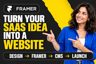 develop framer websites saas landing pages responsive web layouts cms setup