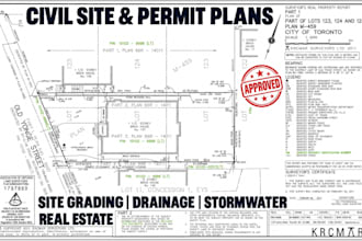 permit civil plans real estate land development site grading drainage stormwater