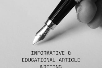 write and edit an article
