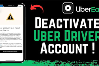 reactivate deactivated uber, amazon flex, uber eat account