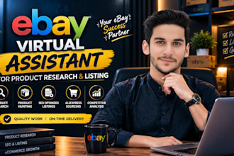 do ebay product research and listing