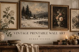 design printable wall art and custom posters