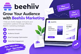 beehive newsletter, landing page and beehive marketing