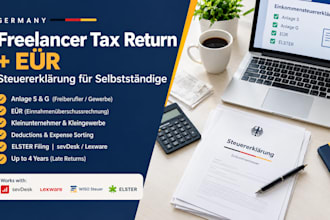 file german freelancer tax return and eÜr with datev sevdesk, lexware, lexoffice