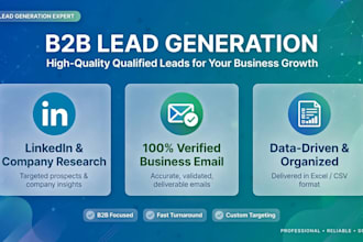 do b2b linkedin lead generation with verified business email