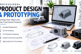 design innovative products, 3d models, and prototypes for manufacturing