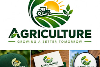 design a professional agriculture, farming, landscaping and farm logo