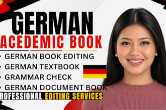 professionally fix, correct, grammar errors for academic german document text