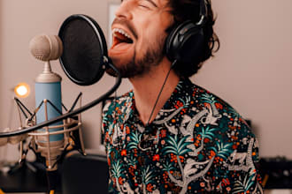 sing acoustic  pop rock edm new year christmas wedding  song as male vocalist