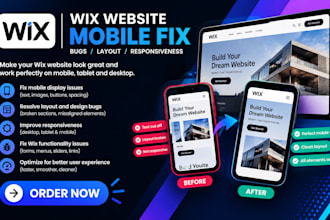 fix wix studio issues redesign wix  fix wix bug layout wix mobile responsiveness