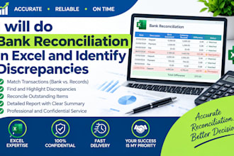 do bank reconciliation in excel and identify discrepancies