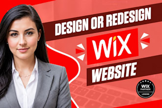 professionally design and redesign wix website