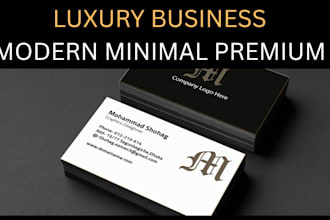 design luxury business card with foil spot uv effect