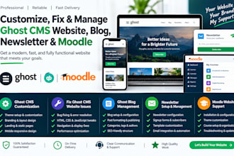 customize fix ghost cms website blog manage newsletter ghost website blog moodle