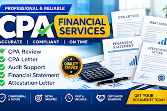 assist with CPA financial statement review and attestation documentation