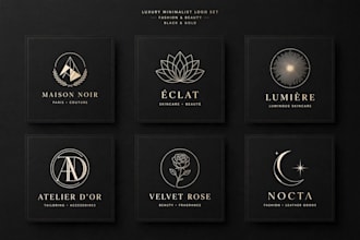 design luxury boutique fashion and beauty logo