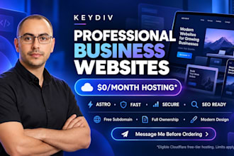 build a professional business website with astro and free hosting