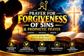 ask for forgiveness for all your sin on your behalf and give prophetic prayer