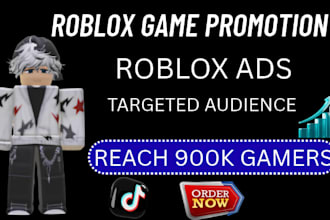 roblox game promotion, roblox advertising, roblox game growth to 900k gamers