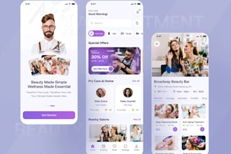develop a spa booking app, salon appointment app or barber app
