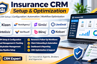 do insurance crm kizen nextagency simla liondesk intelisis veritouch blinq koban