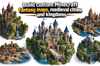 build custom minecraft fantasy maps, medieval cities, and kingdoms