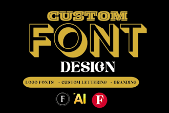 create a custom font design, arabic lettering and typeface in ttf, otf woff, svg