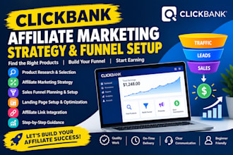 set up your clickbank affiliate marketing funnel and strategy