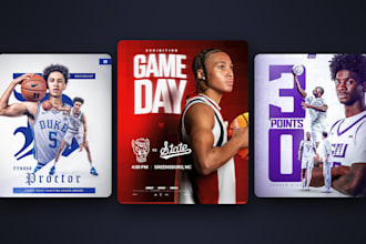 create basketball gameday graphics and player edits