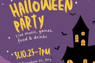custom halloween, christmas, holiday and party invitations
