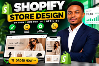 create fashion store, design shopify store, redesign shopify store