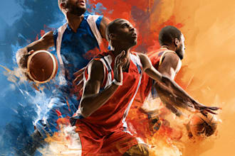design high converting sport flyer, basketball, poster graphics