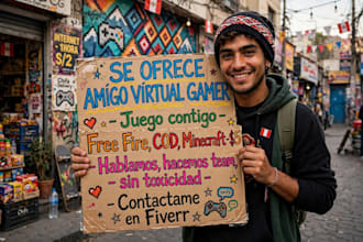 be your gaming buddy and duo partner to play free fire and minecraft