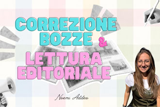 correzione bozze e lettura editoriale del tuo testo