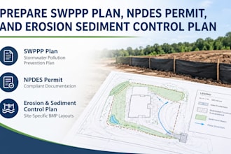 prepare swppp plan, npdes permit, and erosion sediment control plan