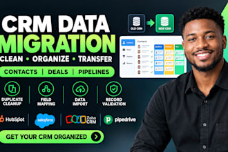 migrate clean and organize your CRM contacts deals and data