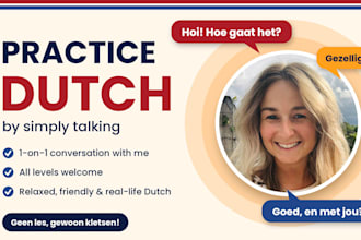 be your dutch conversation partner so you can practice speaking