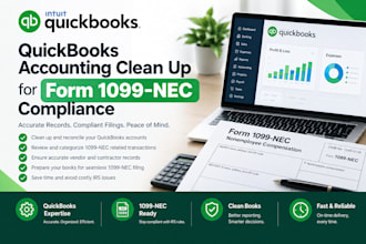 do quickbooks accounting clean up for form 1099 nec compliance